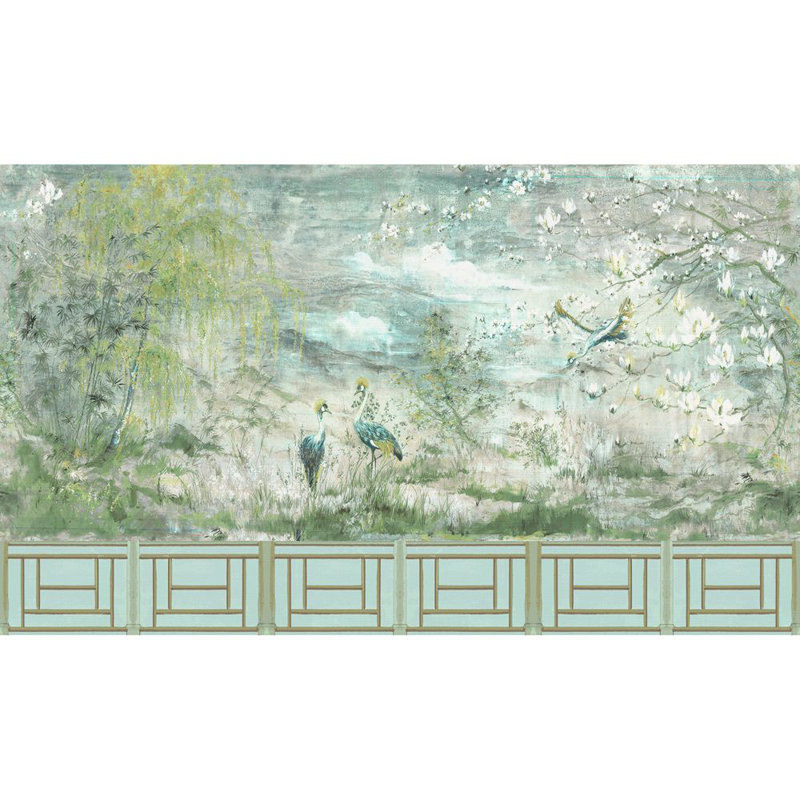 Nicolette Mayer Blossom Chinoiserie Animal Print Wallpaper Wayfair